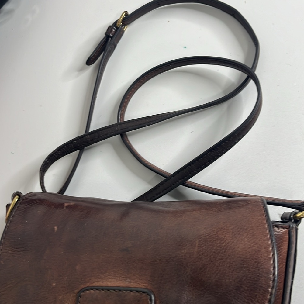 FRYE Clara Leather Crossbody Saddle bag - Picture 9 of 13